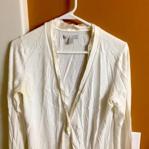 Old navy White cardigan L